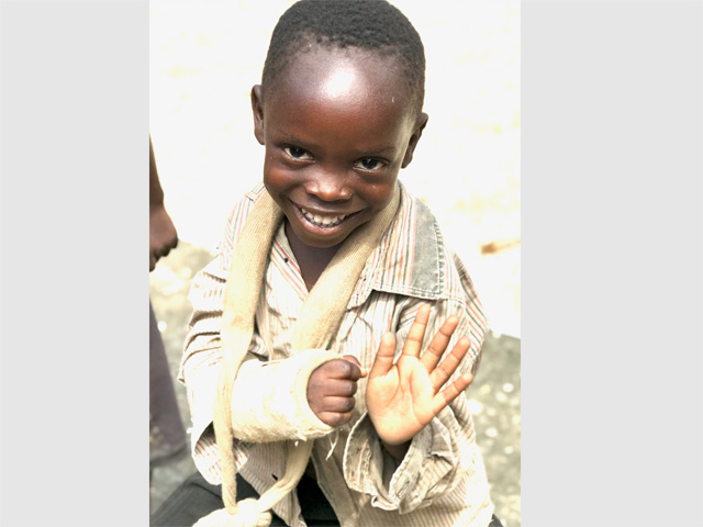 Primary school child in Burundi