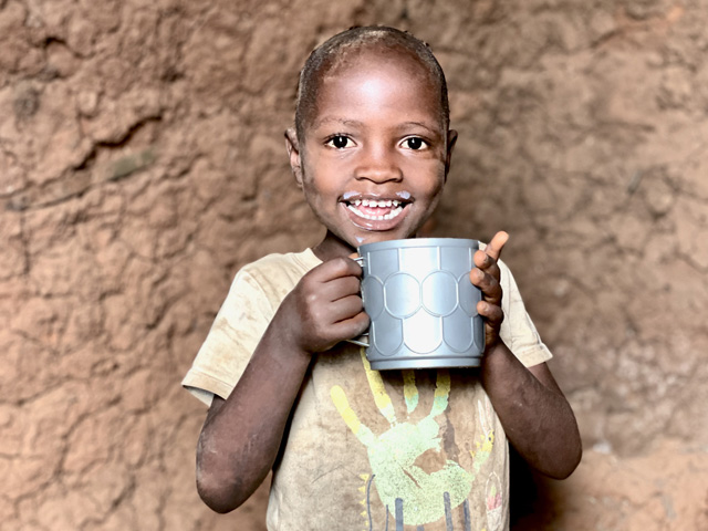 Milk transforms a child's life